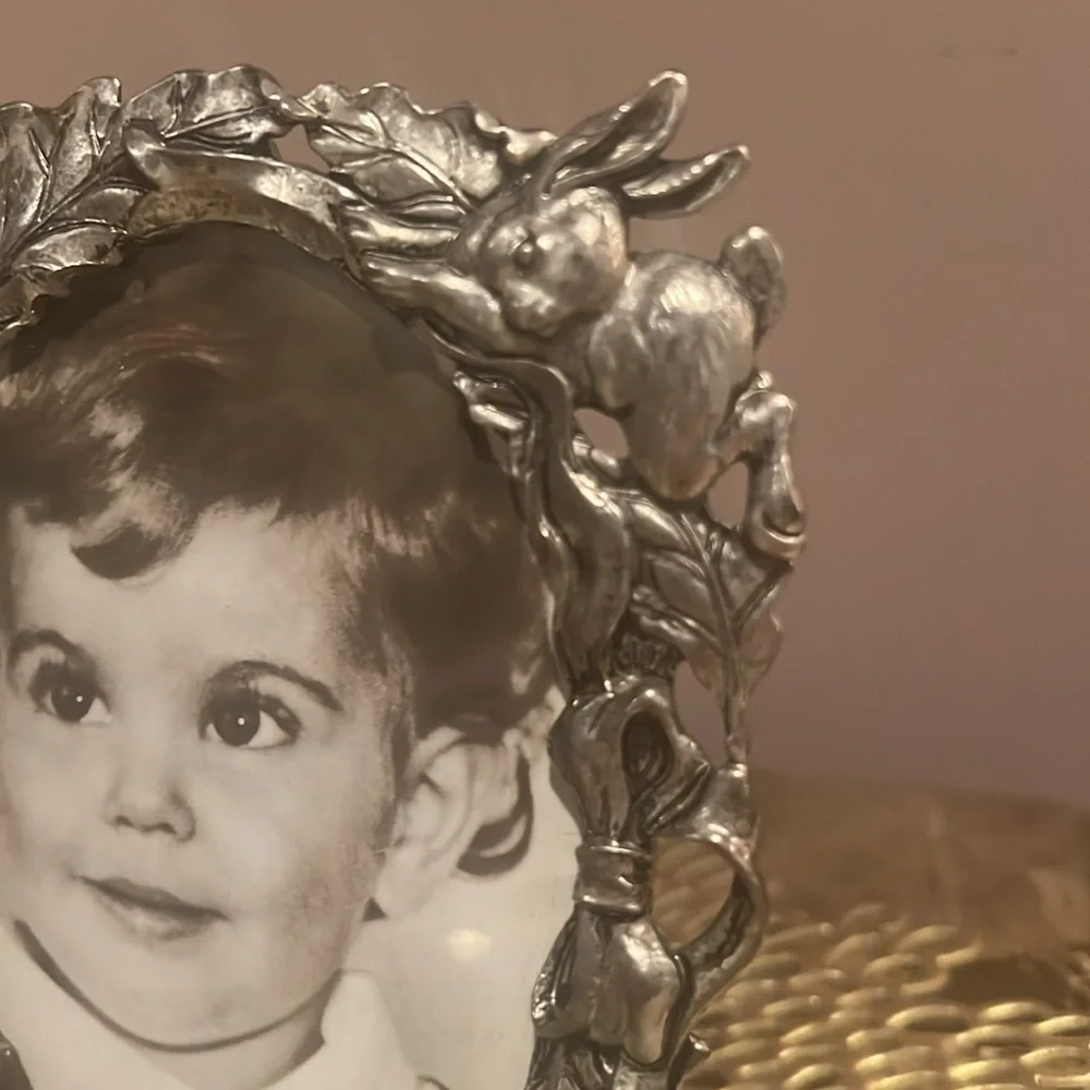 Arthur Court Bunny Picture Frame, Vintage